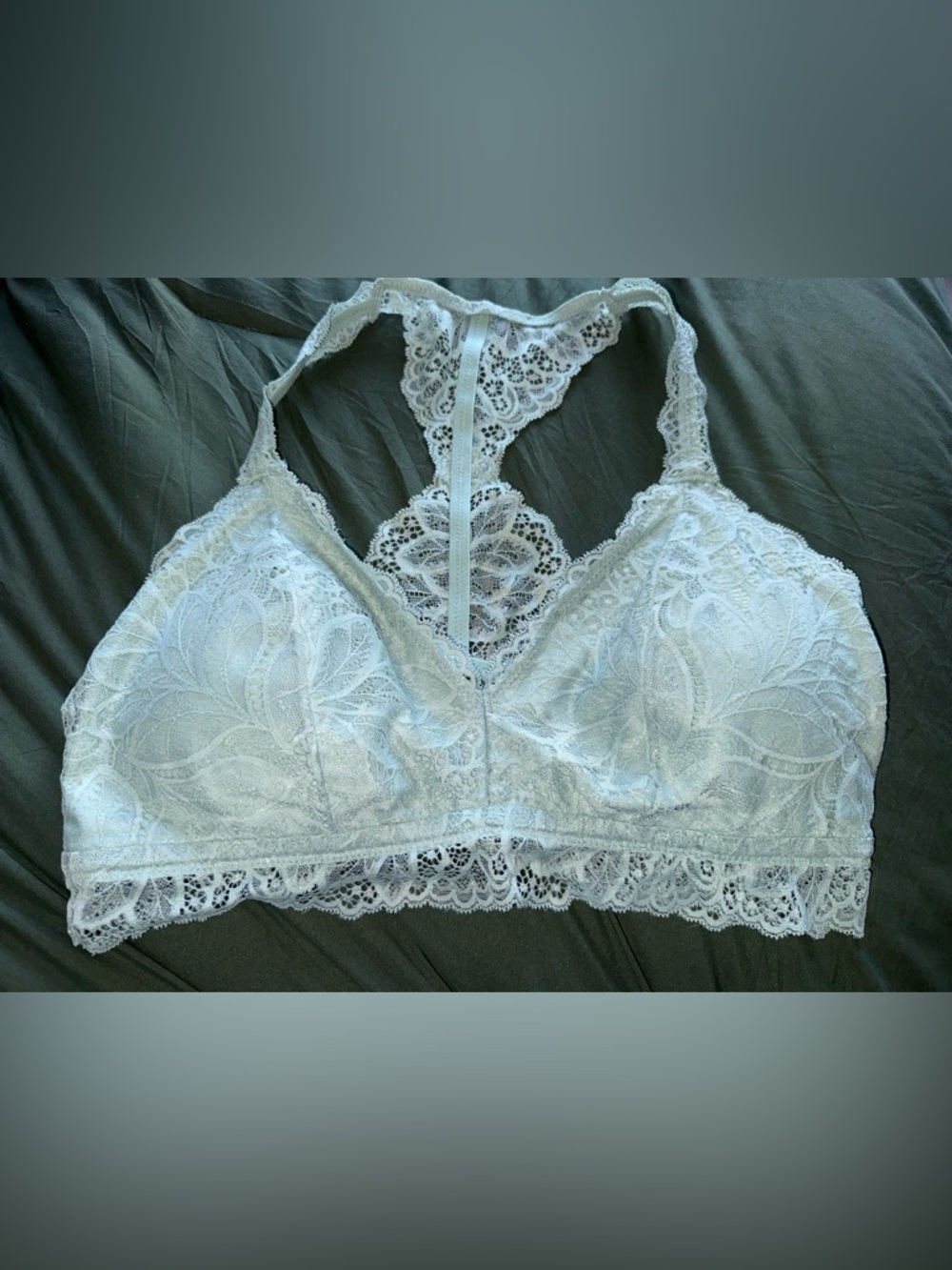 Auden Ivory Lace Racerback Bralette